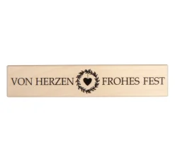 Butterer Scrapbooking|Kartengestaltung>Stempel "Von Herzen frohes Fest"