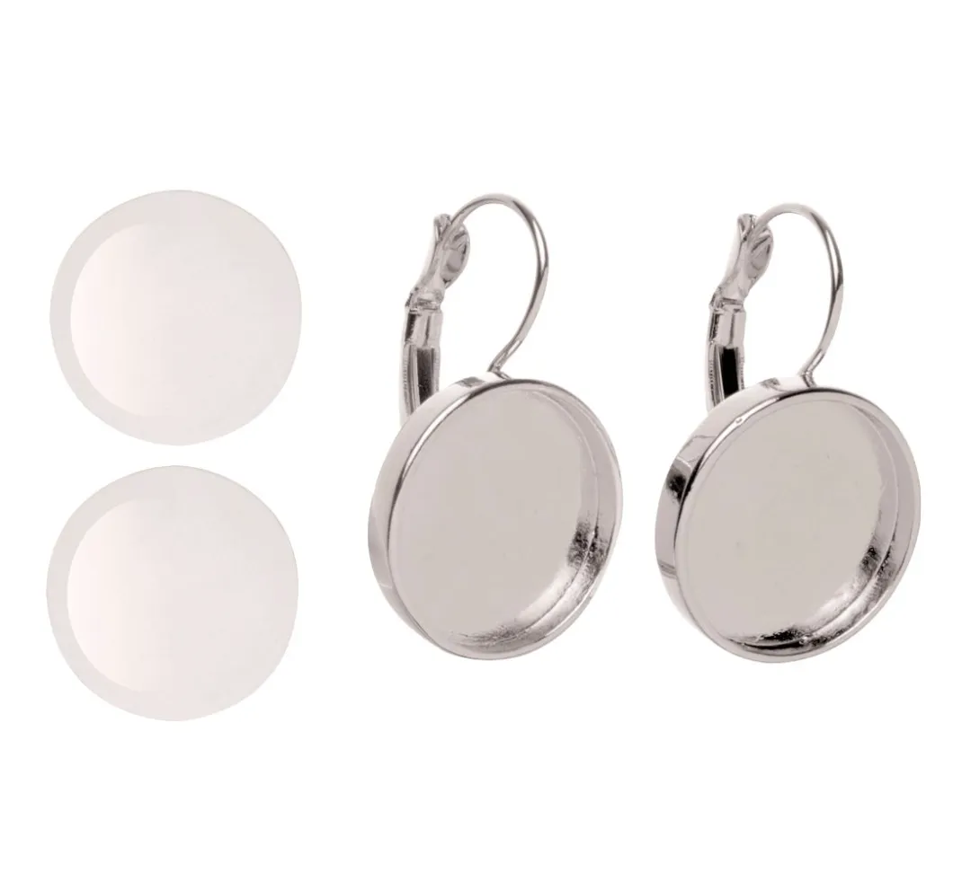 GLOREX Ohrschmuck|Cabochons>Cabochon-Ohrringe mit Verschlußhaken