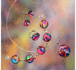 GLOREX Ohrschmuck|Cabochons>Cabochon-Ohrringe mit Verschlußhaken