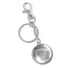 GLOREX Handy- & Schlüsselanhänger|Cabochons>Cabochon-Schlüsselanhänger mit Karabiner "Rund"