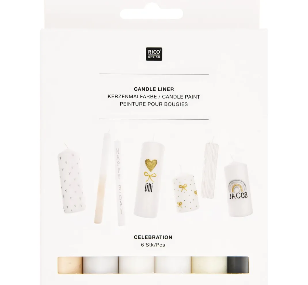 Rico Design Kerzen Gestalten>Candle Liner Set "Celebration"