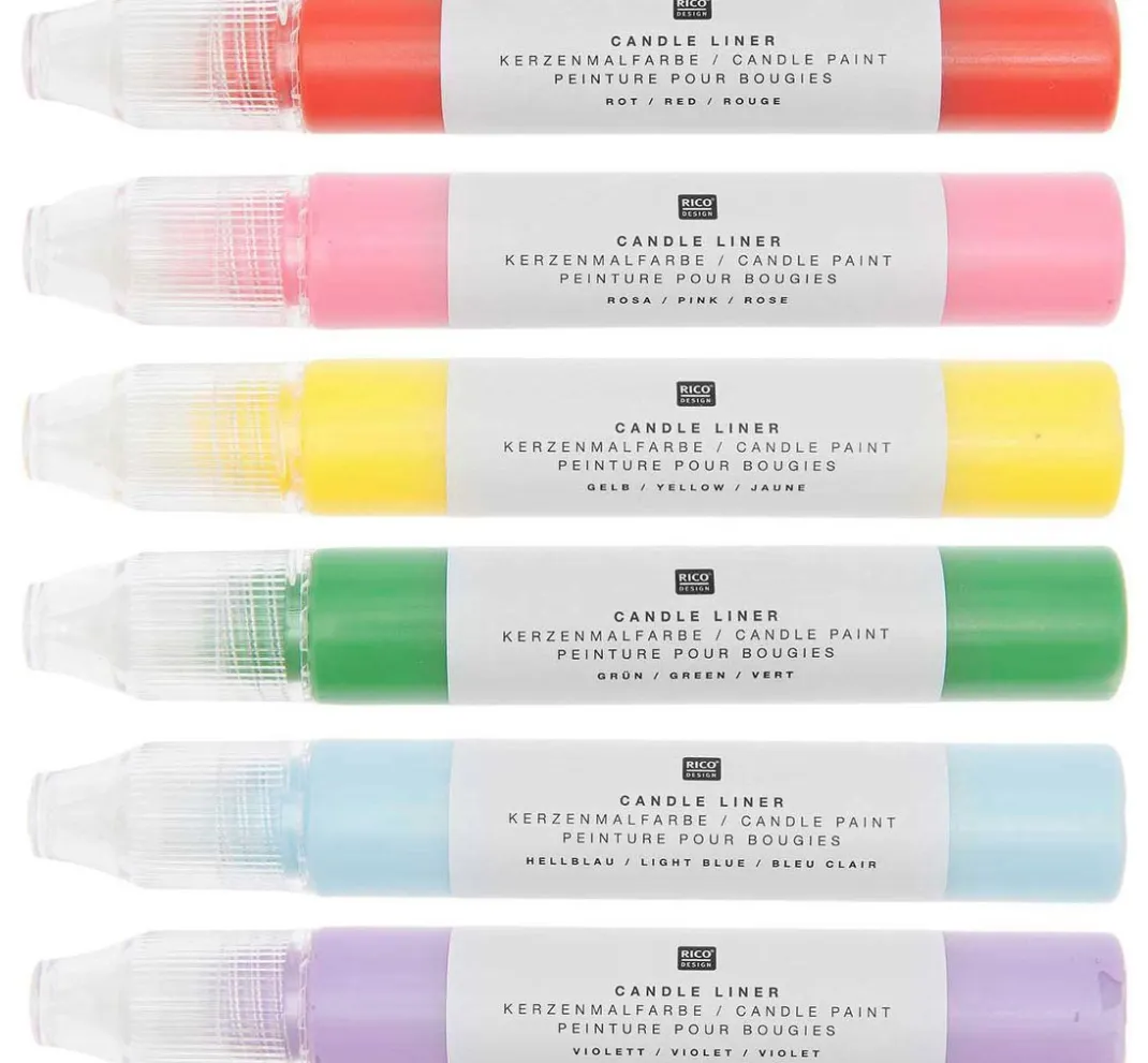 Rico Design Kerzen Gestalten>Candle Liner Set "Rainbow"