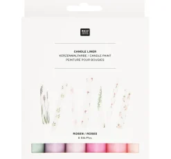 Rico Design Kerzen Gestalten>Candle Liner Set "Roses"