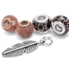 folia Anhänger & Charms|Scrapbooking>Charms "Feather", 5tlg.