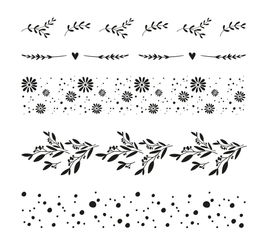 Rayher Stempel & Zubehör|Kartengestaltung>Clear Stamps "Blumenmotive"