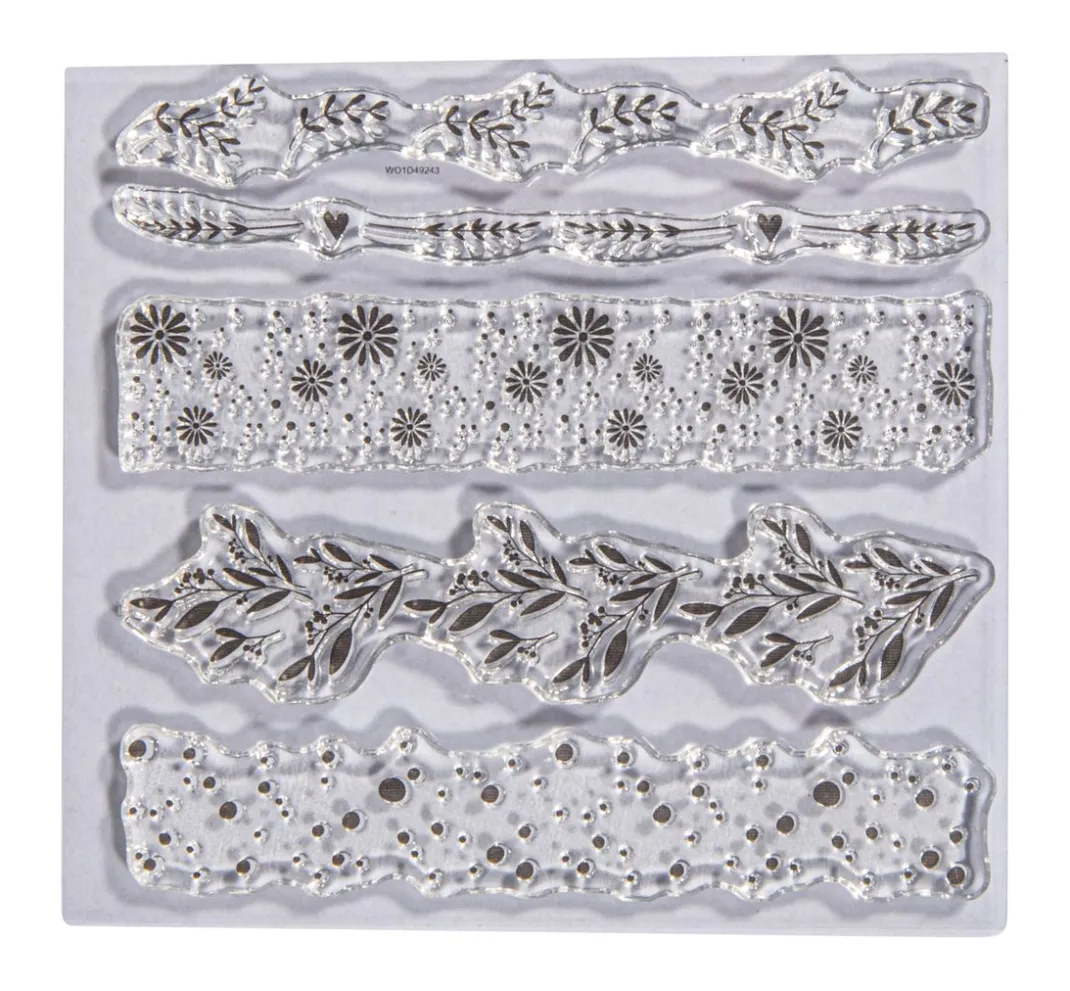 Rayher Stempel & Zubehör|Kartengestaltung>Clear Stamps "Blumenmotive"