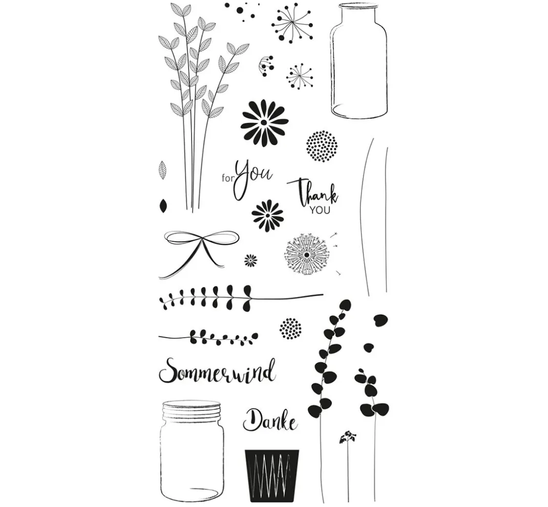 Rayher Stempel & Zubehör|Kartengestaltung>Clear Stamps "Botanical"