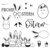 Rayher Stempel & Zubehör|Kartengestaltung>Clear Stamps "Frohe Ostern"