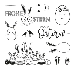 Rayher Stempel & Zubehör|Kartengestaltung>Clear Stamps "Frohe Ostern"