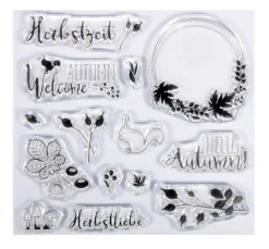Rayher Stempel & Zubehör|Kartengestaltung>Clear Stamps "Herbstwald"