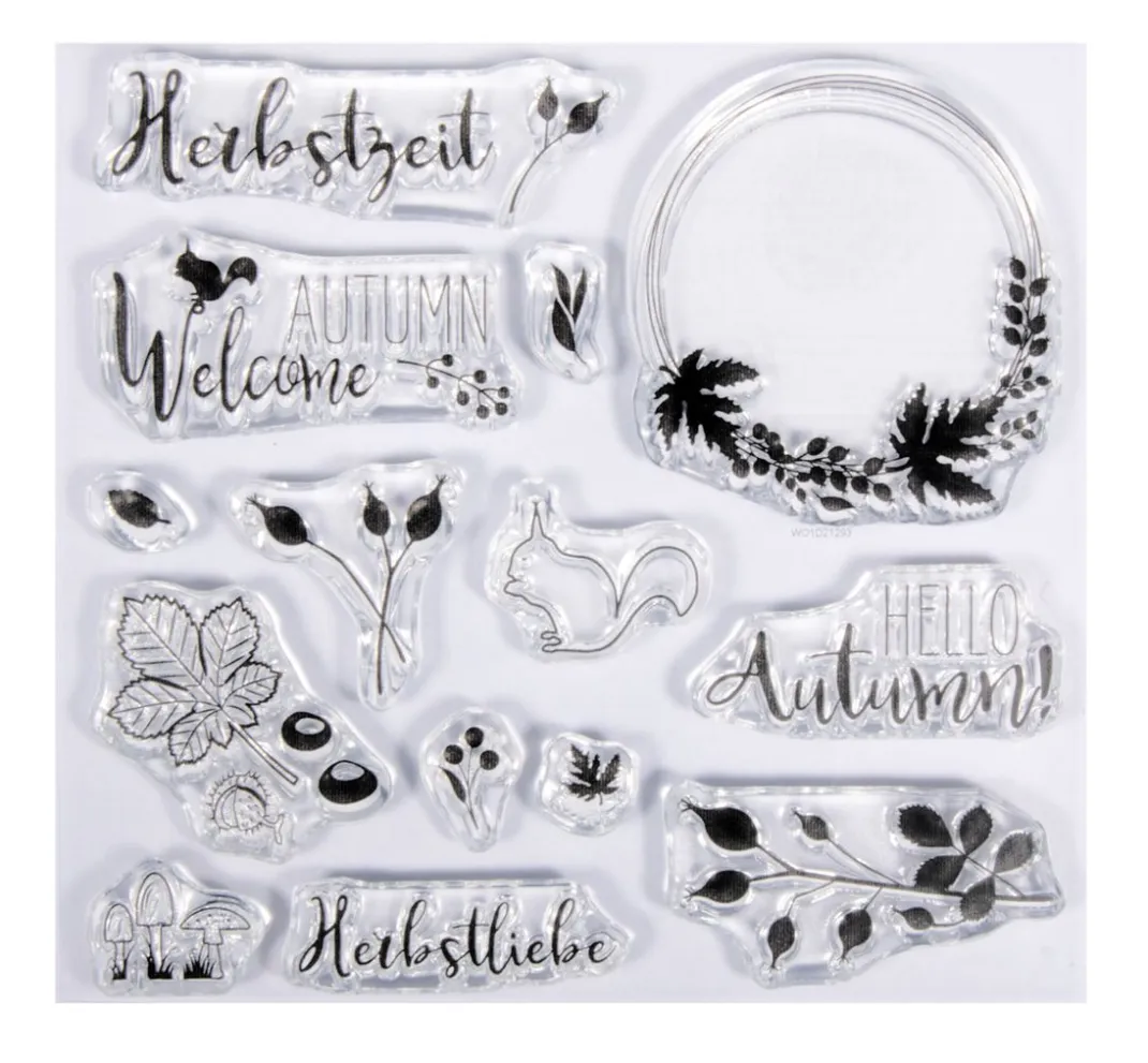 Rayher Stempel & Zubehör|Kartengestaltung>Clear Stamps "Herbstwald"