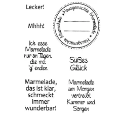 efco Backen|Stempel & Zubehör>Clear Stamps "Marmelade"
