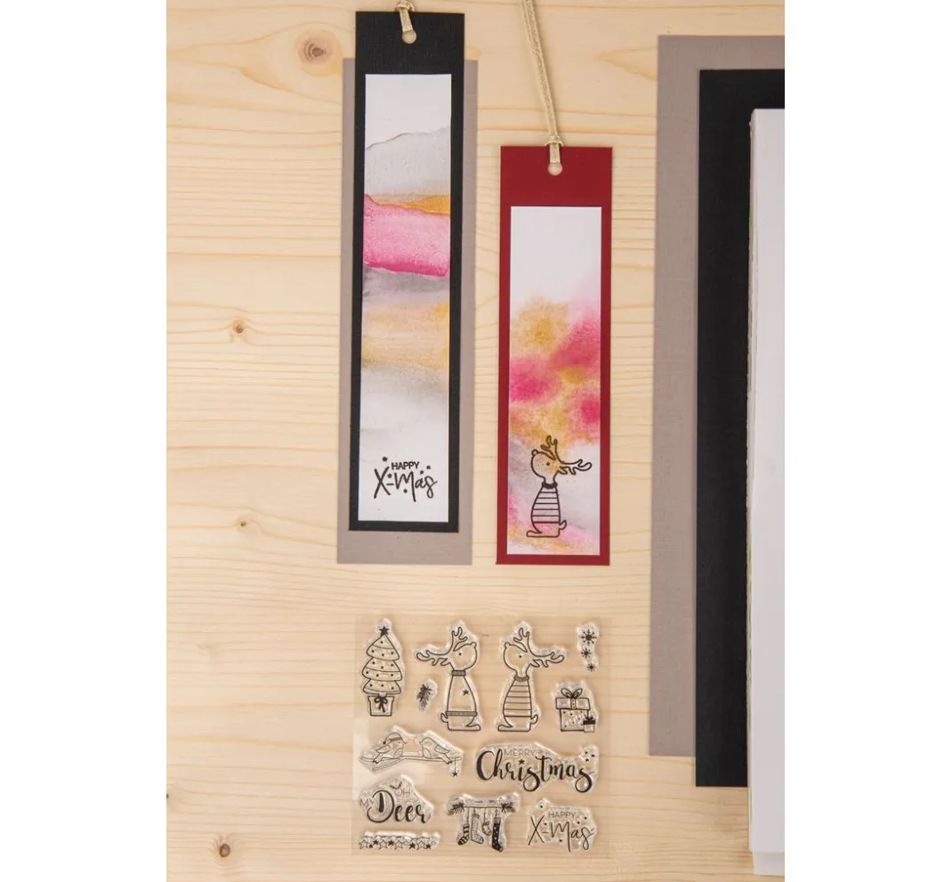 Rayher Stempel & Zubehör|Scrapbooking>Clear Stamps "Rentierfreunde"