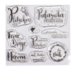 Rayher Backen|Stempel & Zubehör>Clear Stamps "Süße Grüße"