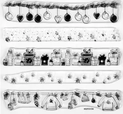 Rayher Stempel & Zubehör|Scrapbooking>Clear Stamps "Weihnachtsbordüren"