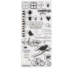 Rayher Stempel & Zubehör|Kartengestaltung>Clear Stamps "Welcome Home"