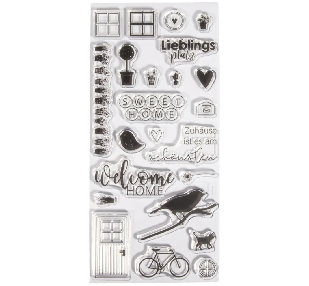 Rayher Stempel & Zubehör|Kartengestaltung>Clear Stamps "Welcome Home"