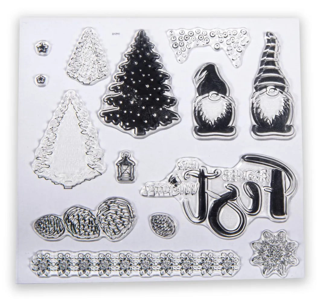 Rayher Stempel & Zubehör|Scrapbooking>Clear Stamps "Wichtelweihnacht"