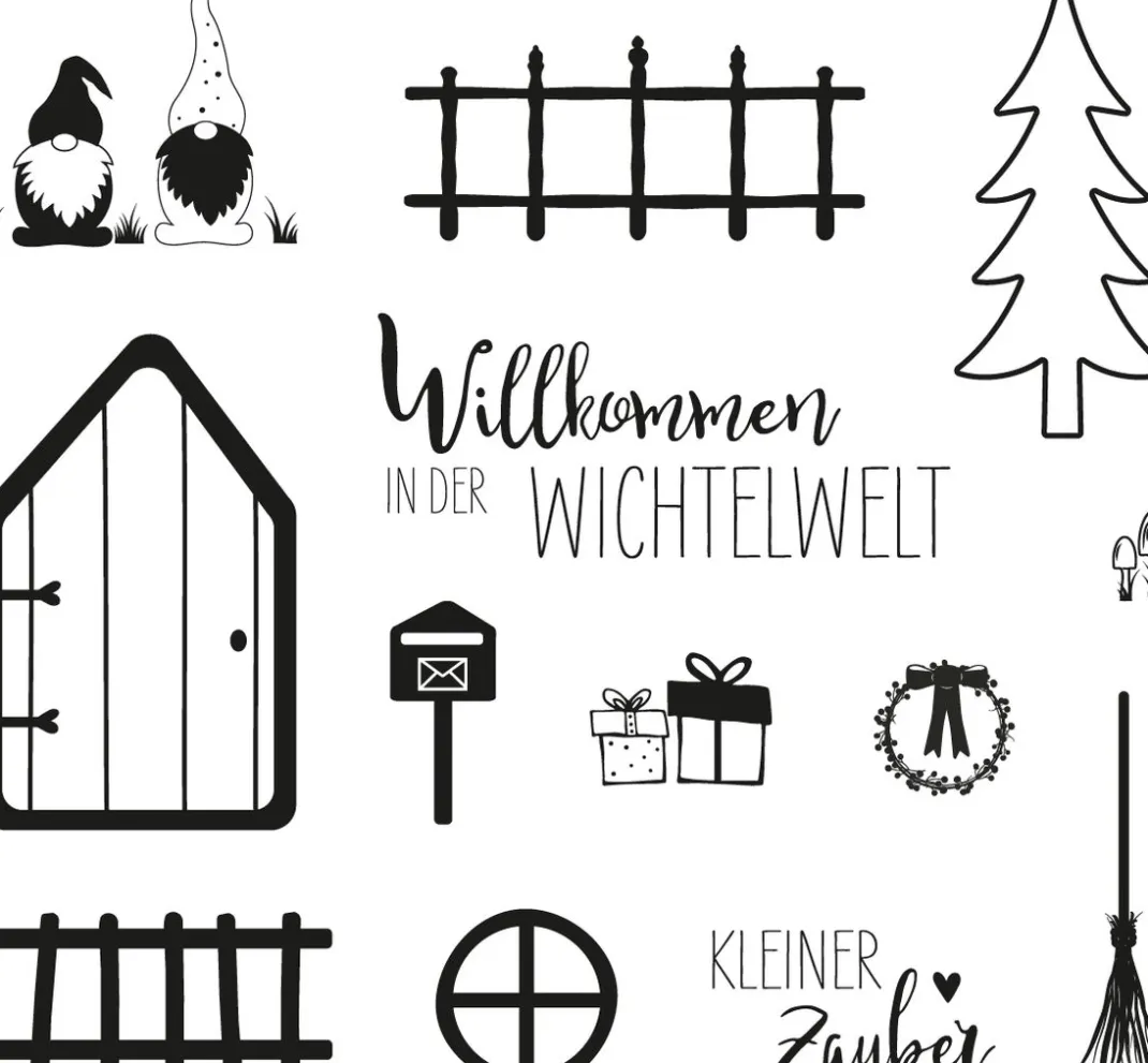 Rayher Scrapbooking|Kartengestaltung>Clear Stamps "Wichtelwelt"