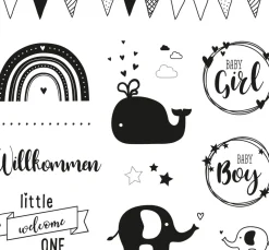 Rayher Stempel & Zubehör|Kartengestaltung>Clear Stamps "Willkommen Baby"
