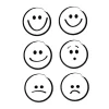 Kinder efco Weiteres|Stempel & Zubehör>Clear Stempel-Set "Emoticons"