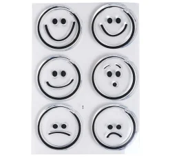 Kinder efco Weiteres|Stempel & Zubehör>Clear Stempel-Set "Emoticons"