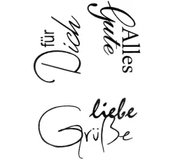 efco Stempel & Zubehör|Kartengestaltung>Clear Stempel-Set "Liebe Grüße"