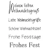 efco Stempel & Zubehör|Scrapbooking>Clear Stempel-Set "Weihnachtsgruß"