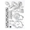 Kinder efco Weiteres|Stempel & Zubehör>Clear Stempel-Set "Zoo"