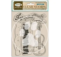 Stamperia Stempel & Zubehör|Kartengestaltung>Clear-Stamps "Music"