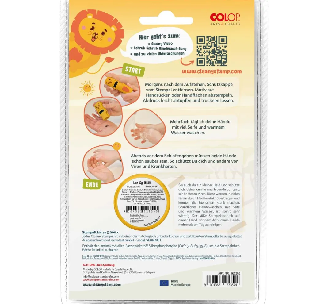 Kinder ColOp Weitere Geschenkideen Für Kinder|Stempel & Zubehör>Cleany Stamp Handwaschstempel
