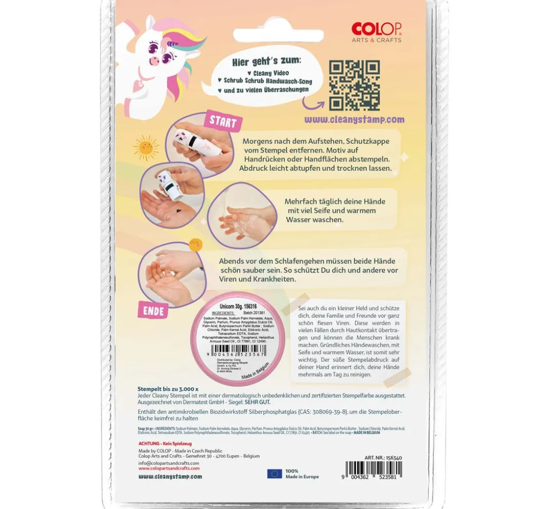 Kinder ColOp Weitere Geschenkideen Für Kinder|Stempel & Zubehör>Cleany Stamp Handwaschstempel