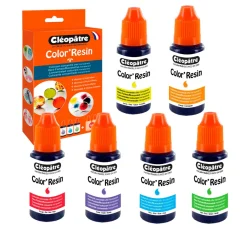 Cléopâtre Schmuck Gießen|Farbkonzentrat>COLOR'RESIN Komplett-Set, 6 Farben