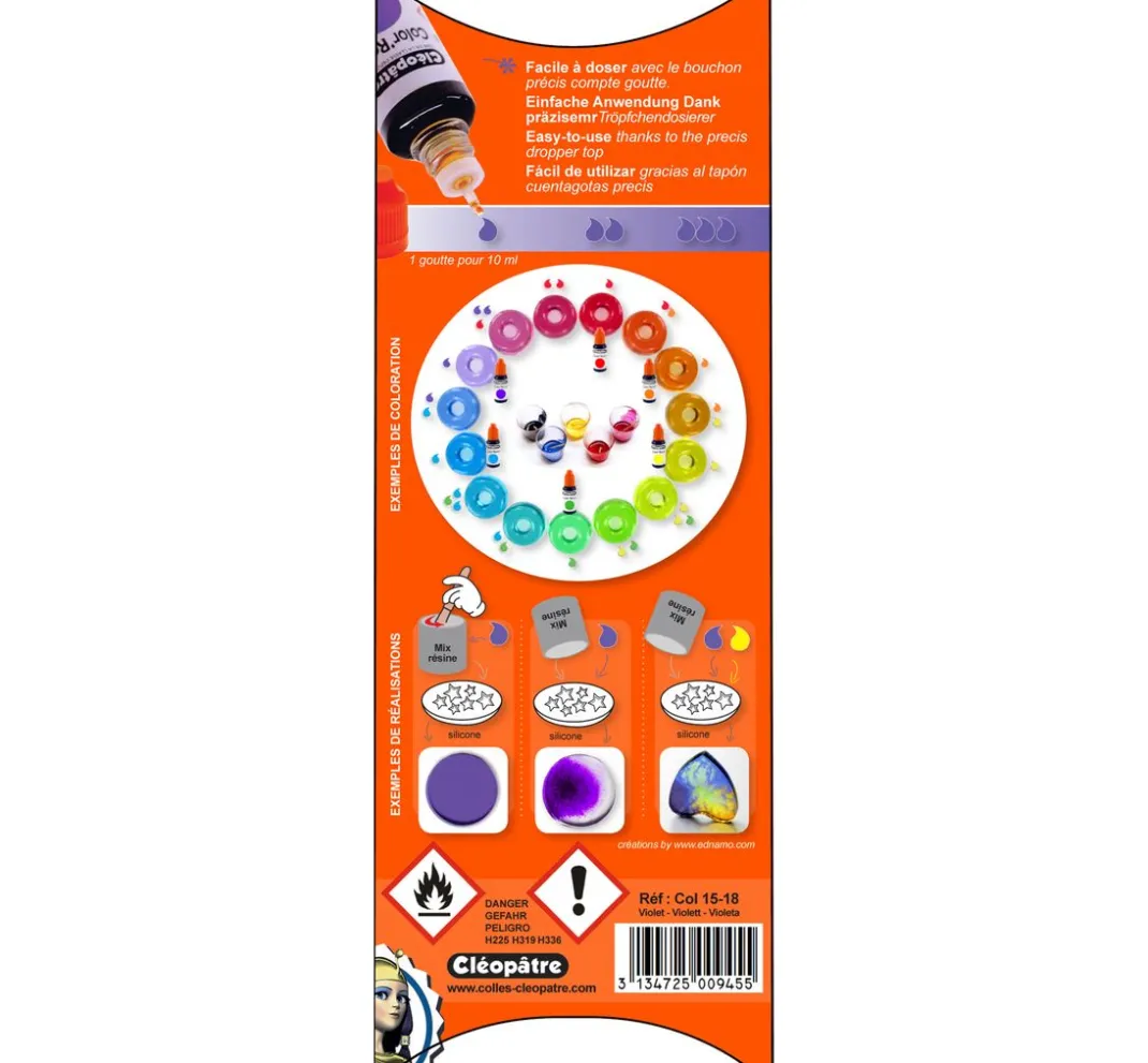 Cléopâtre Schmuck Gießen|Farbkonzentrat>COLOR'RESIN, transparente Harzfarbe