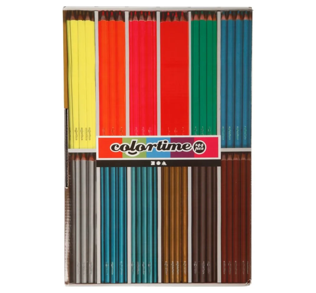 Kinder creativ company Weitere Geschenkideen Für Kinder|Farbsets>Colortime Buntstifte "Metallic & Neon", Mine 3 mm