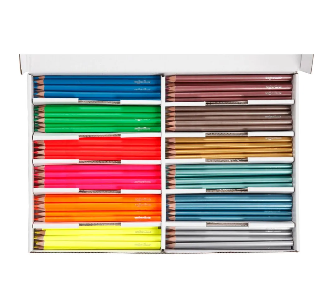 Kinder creativ company Weitere Geschenkideen Für Kinder|Farbsets>Colortime Buntstifte "Metallic & Neon", Mine 3 mm