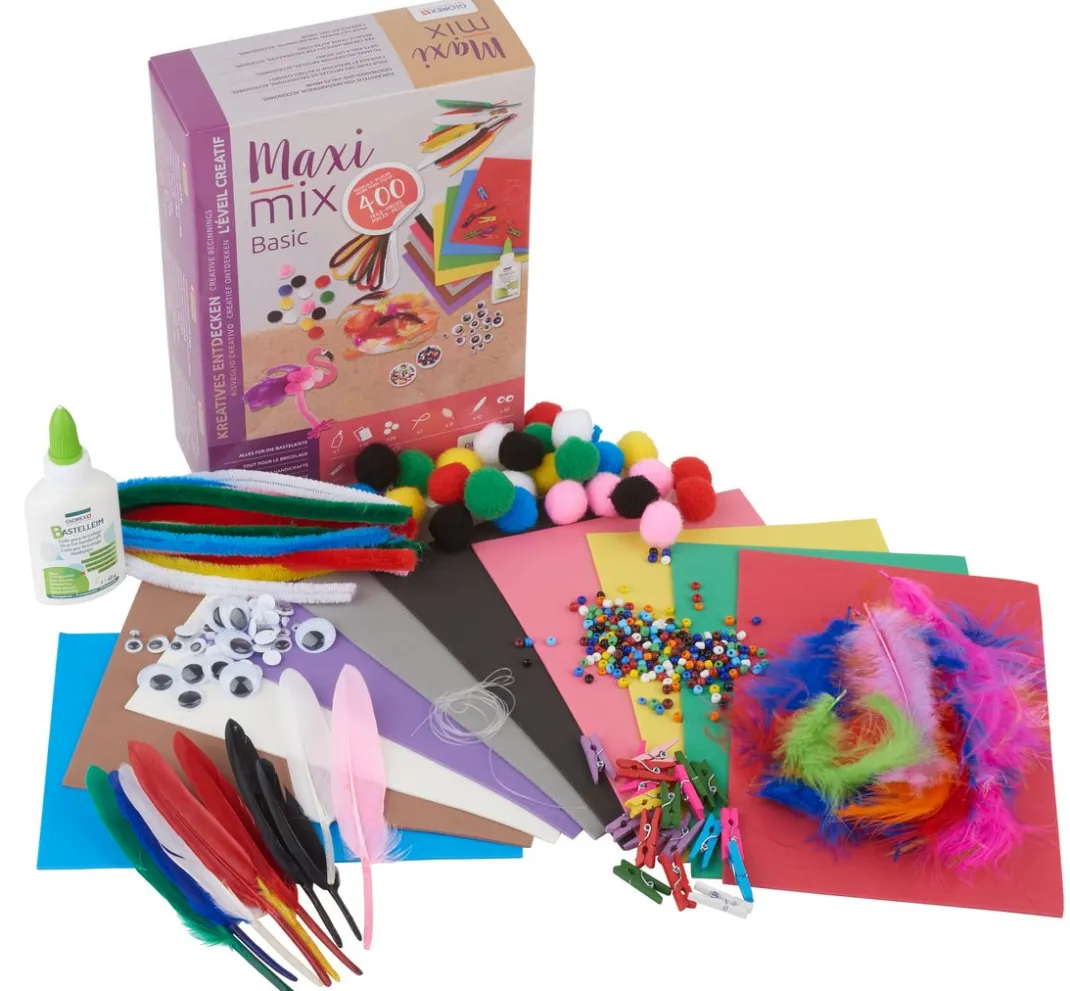 Kinder GLOREX Deko-Bastelsets>Creativ-Maxi Mix "Basic"