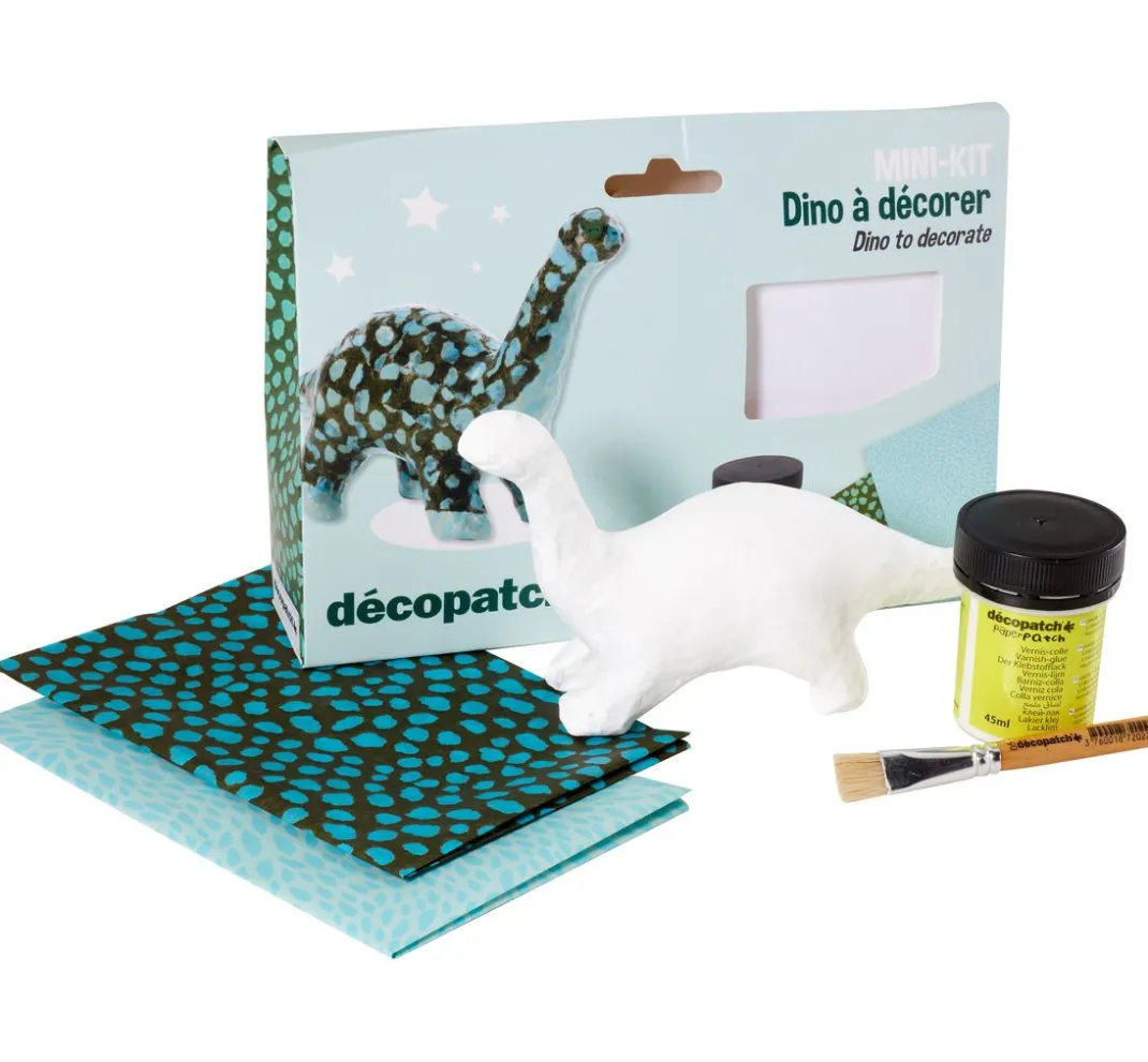 Kinder décopatch Papier-Bastelsets|Décopatch>Kit Mini "Dino"