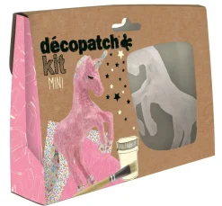 Kinder décopatch Papier-Bastelsets|Décopatch>Kit Mini "Einhorn"