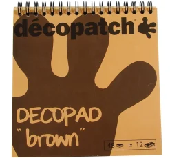 décopatch Décopatch-Papier>Papierblock "Decopad Brown"