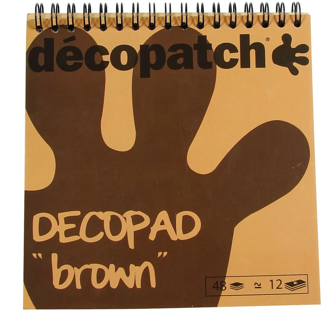 décopatch Décopatch-Papier>Papierblock "Decopad Brown"