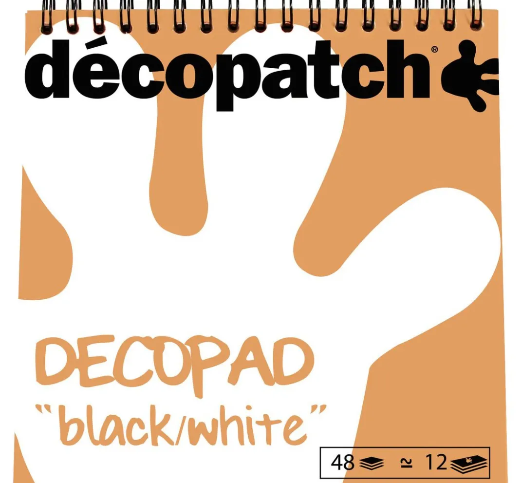 décopatch Décopatch|Décopatch-Papier>Papierblock "Decopad Black and White"