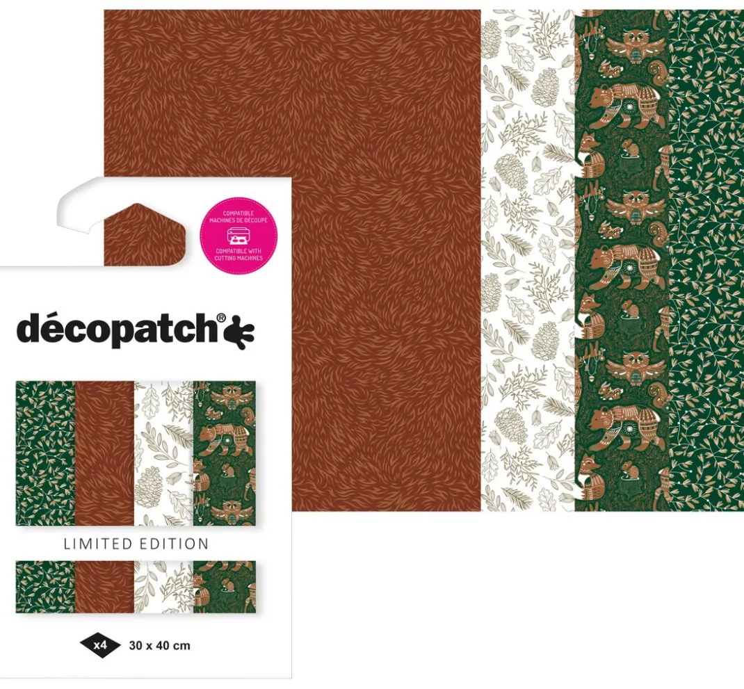 décopatch Décopatch|Décopatch-Papier>Pocket Hot-Foil Collection "Forest"