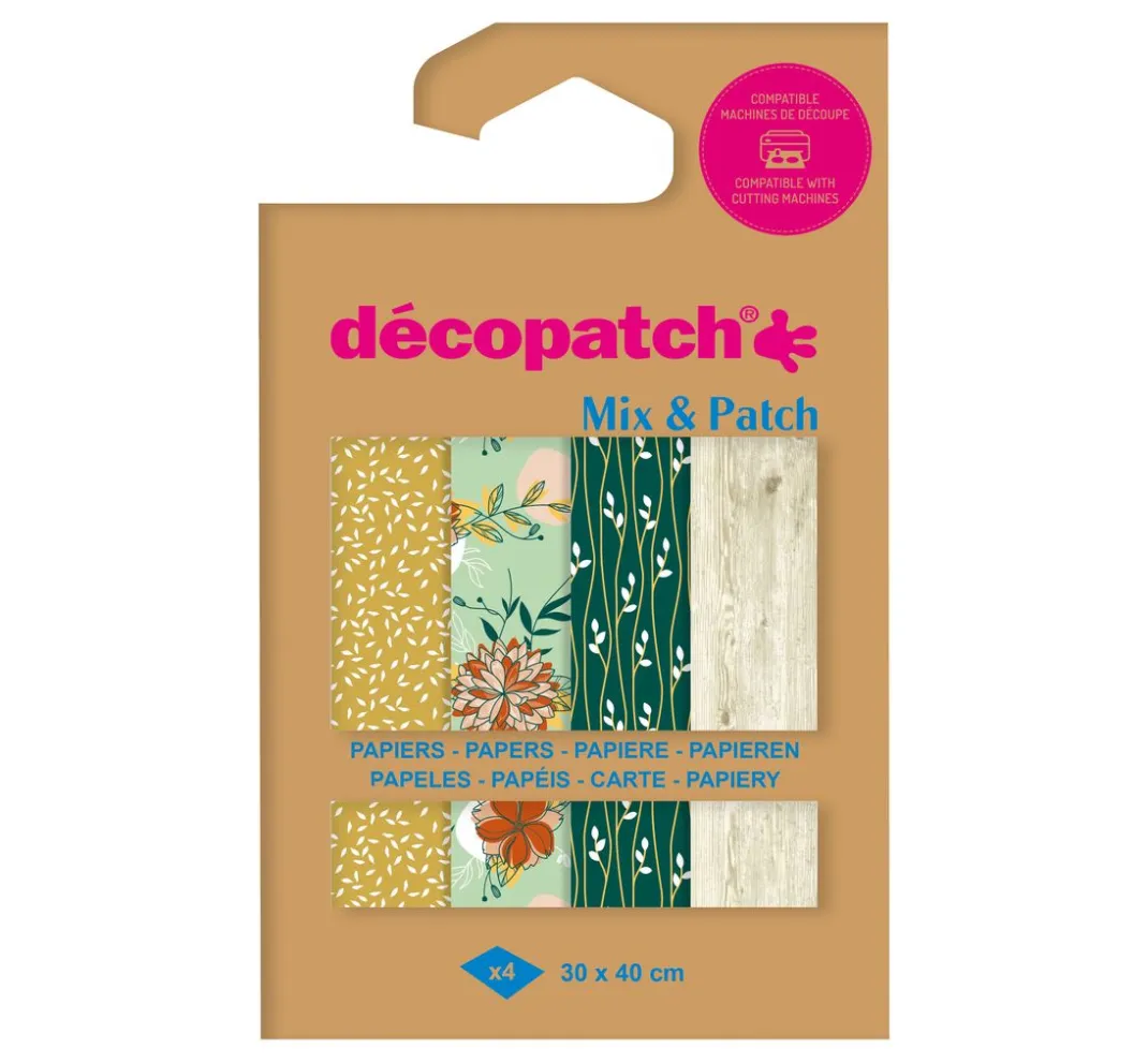 décopatch Décopatch|Décopatch-Papier>Pocket Hot-Foil Collection Mix and Patch "Naturell"