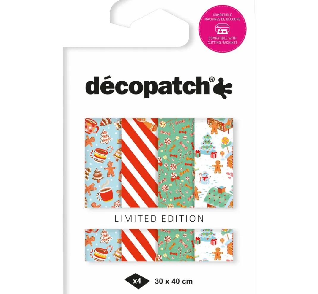 décopatch Décopatch>Pocket Hot-Foil Collection Mix and Patch "Weihnachtsbäckerei"