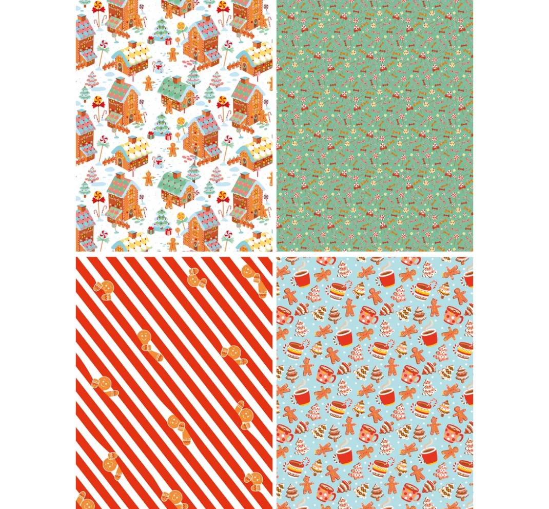 décopatch Décopatch>Pocket Hot-Foil Collection Mix and Patch "Weihnachtsbäckerei"