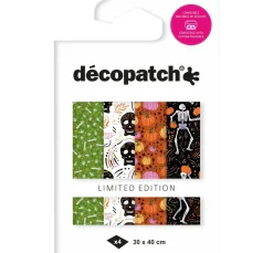 décopatch Décopatch>Pocket Hot-Foil Collection Mix and Patch "Halloween Skelette"