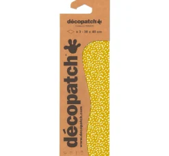 décopatch Décopatch-Papier|Décopatch>-Papier "Flying Dots Safrangelb"