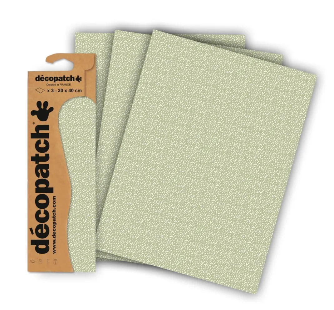 décopatch Décopatch-Papier|Décopatch>-Papier "Flying Dots Khaki"