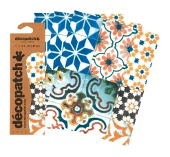 décopatch Décopatch-Papier|Décopatch>-Papier "Kachel-Mosaik Bunt"